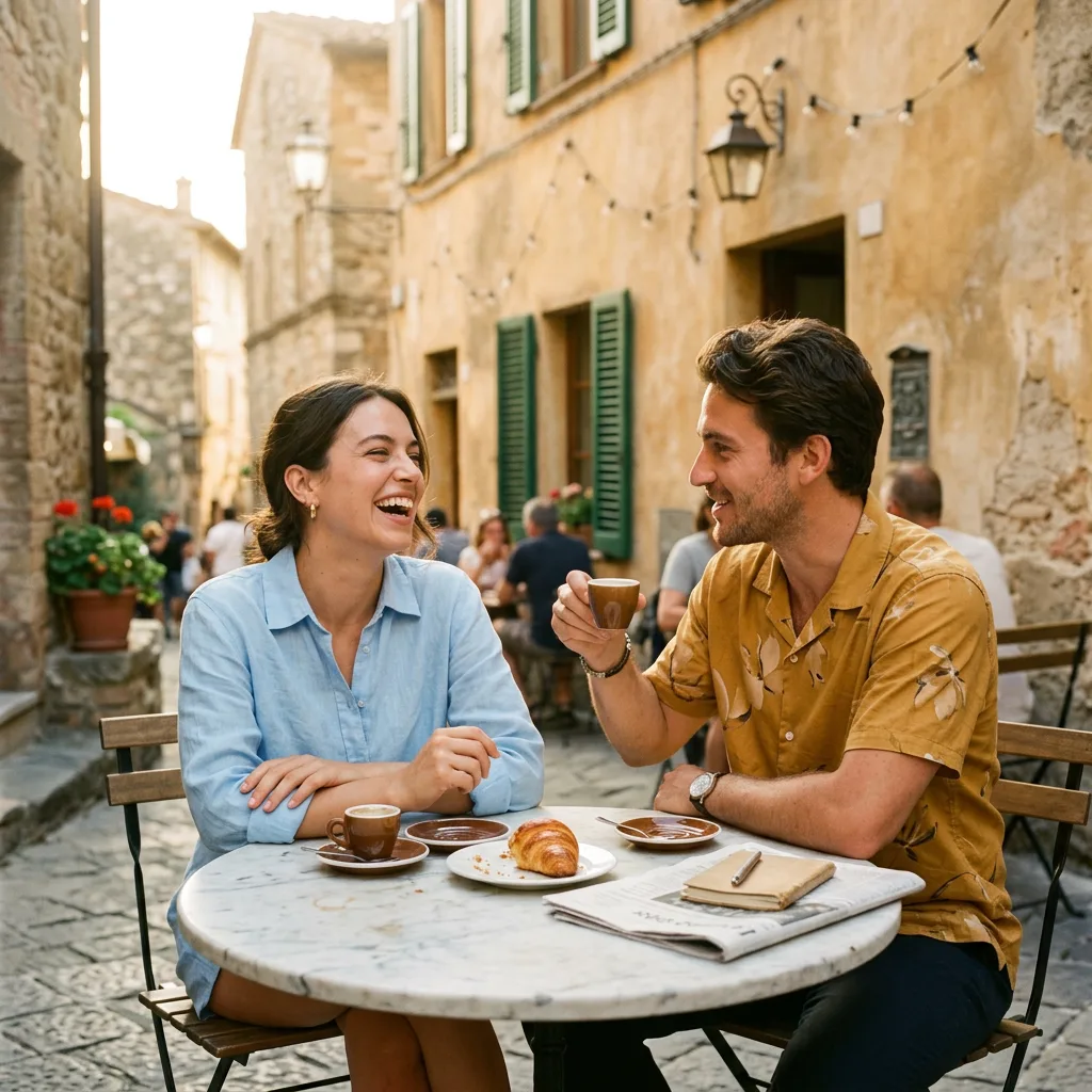 Friends at café