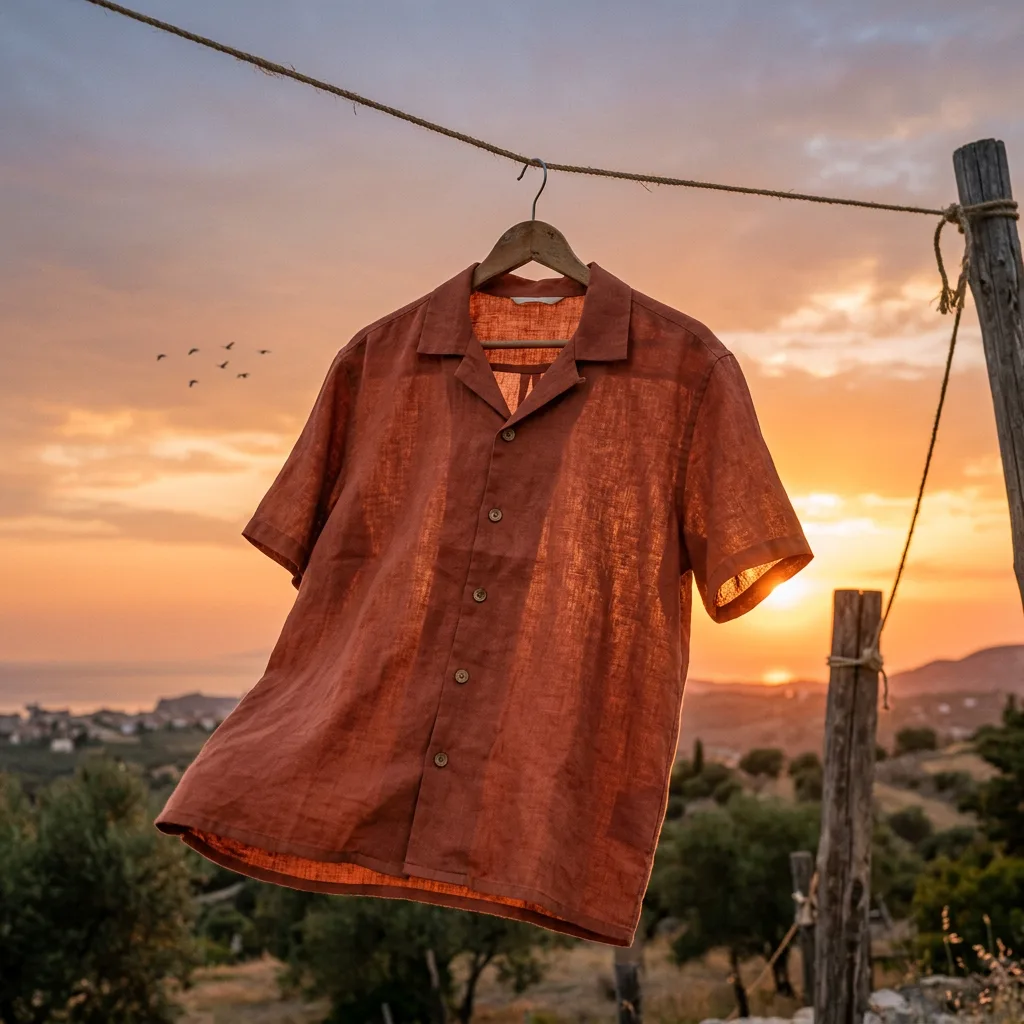 Shirt on clothesline